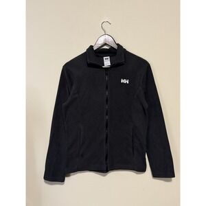 Helly Hansen Mens Black Full Zip  Polartec Fleece Jacket Size Small